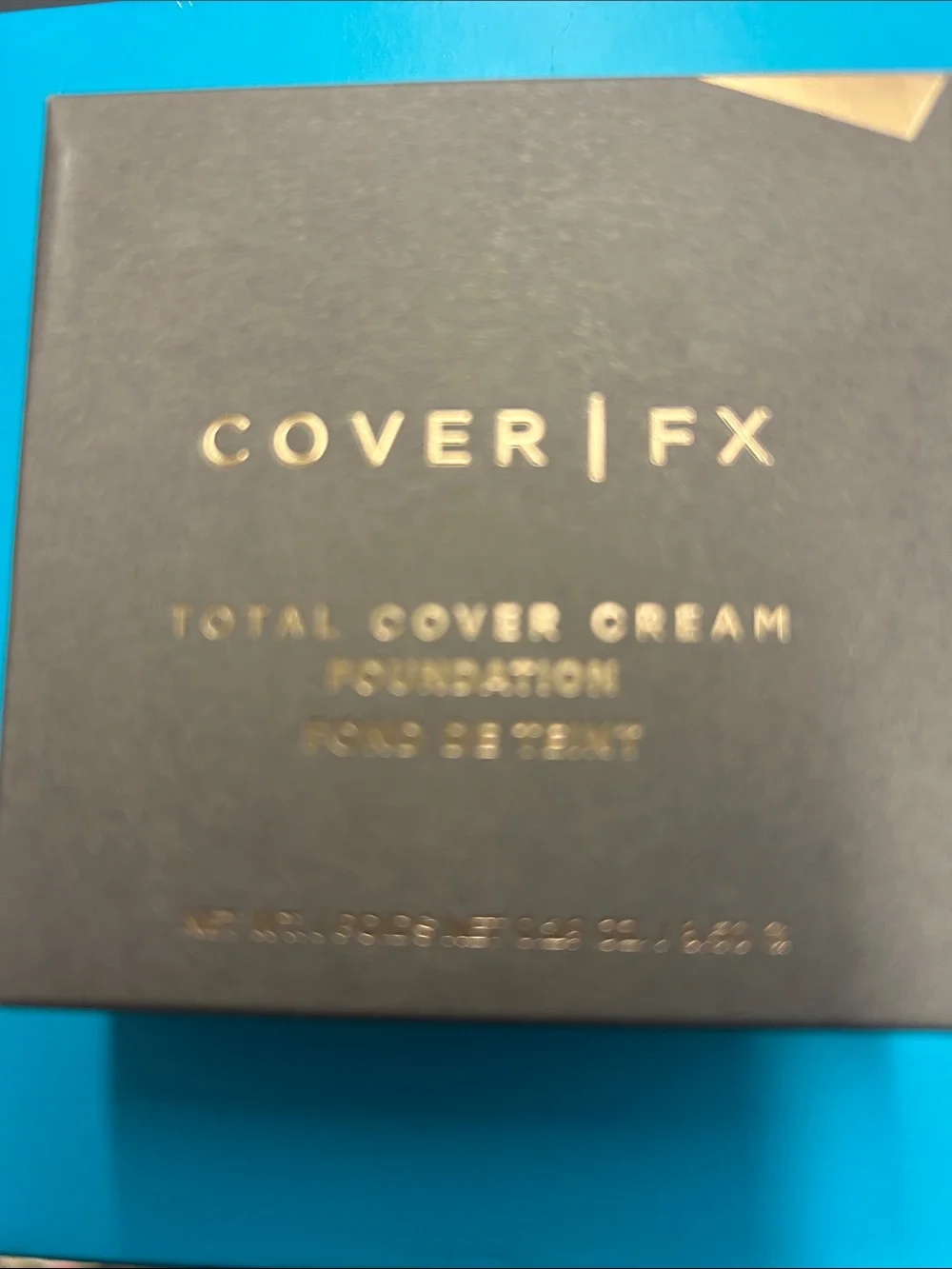 COVER FX Total Cover Cream Foundation - Black and Gold Accents Shade M2
